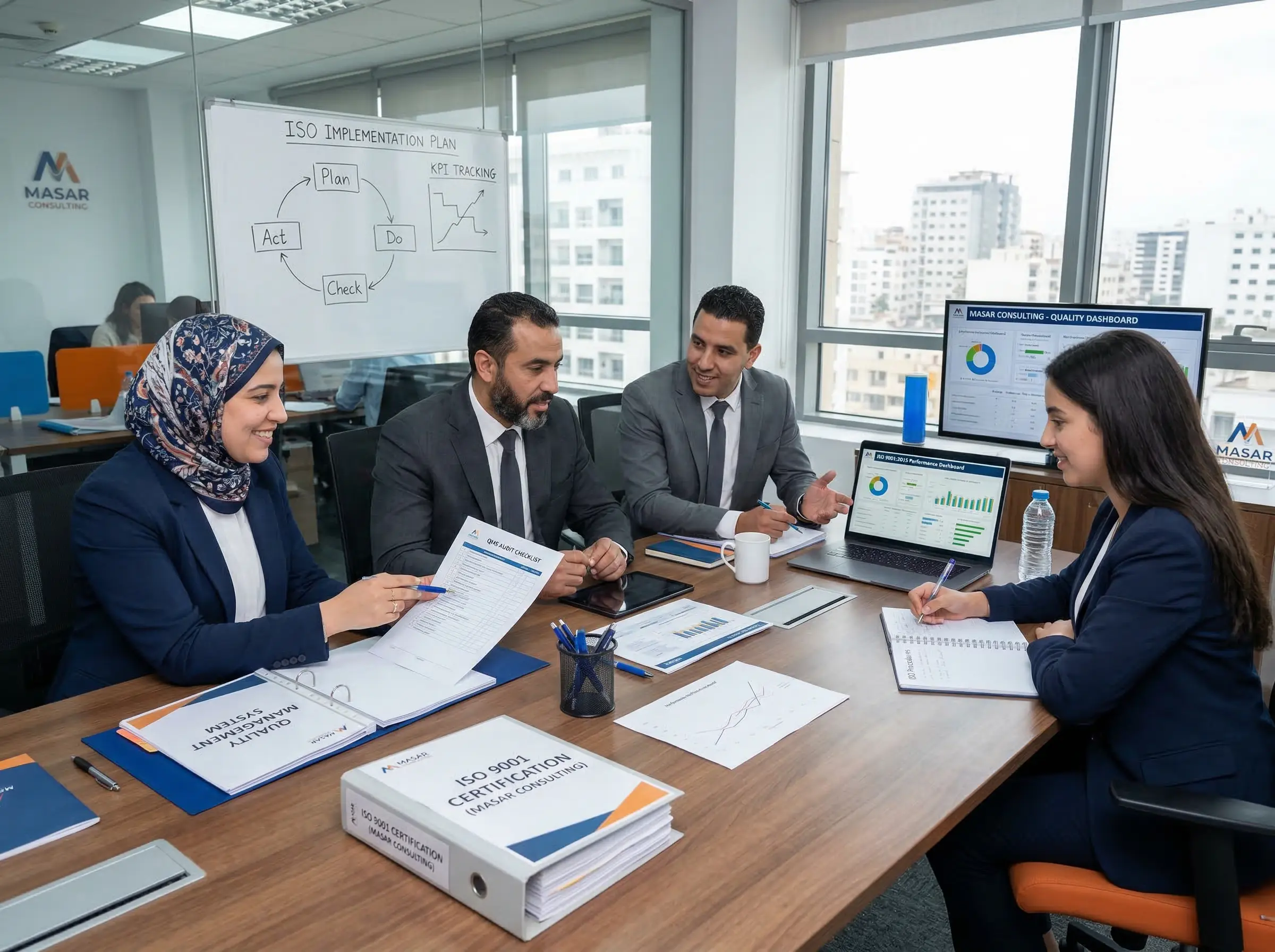 Accompagnement des entreprises pour la certification ISO 9001 et la mise en place du système de management de la qualité