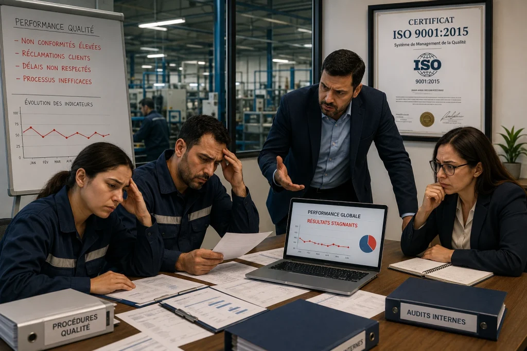Cabinet de conseil au Maroc accompagnant une entreprise dans l'amélioration des performances après certification ISO 9001