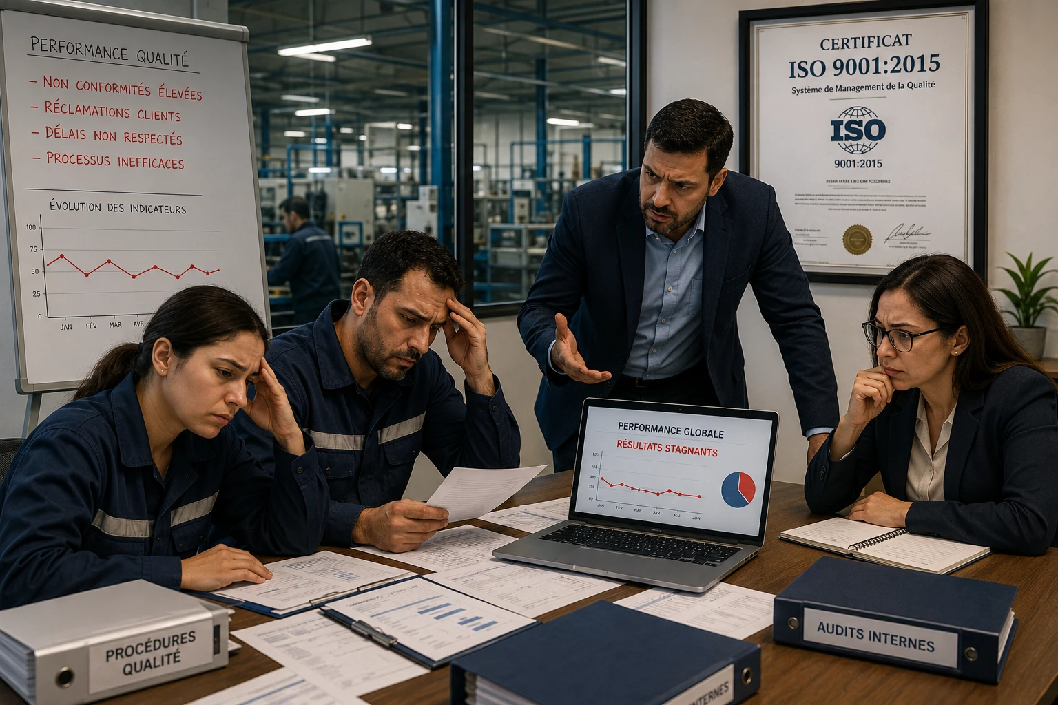Cabinet de conseil au Maroc accompagnant une entreprise dans l'amélioration des performances après certification ISO 9001