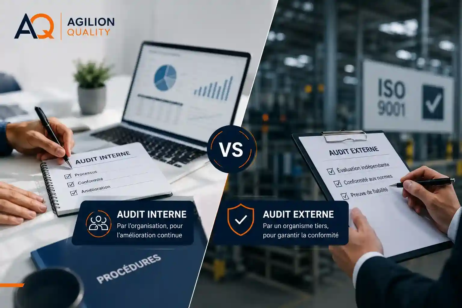 Audit interne vs audit externe : objectifs, indépendance et utilisation des résultats