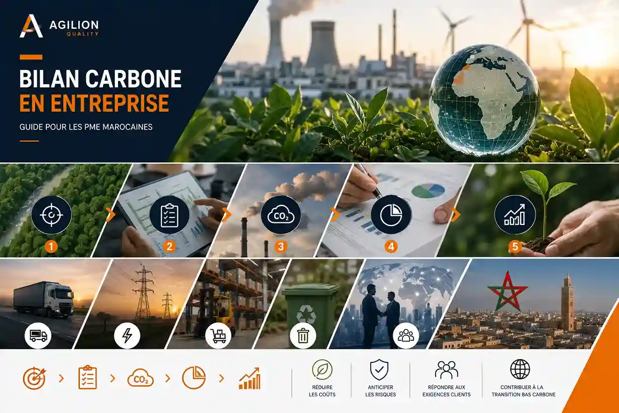 Bilan carbone PME Maroc - guide par Agilion Quality