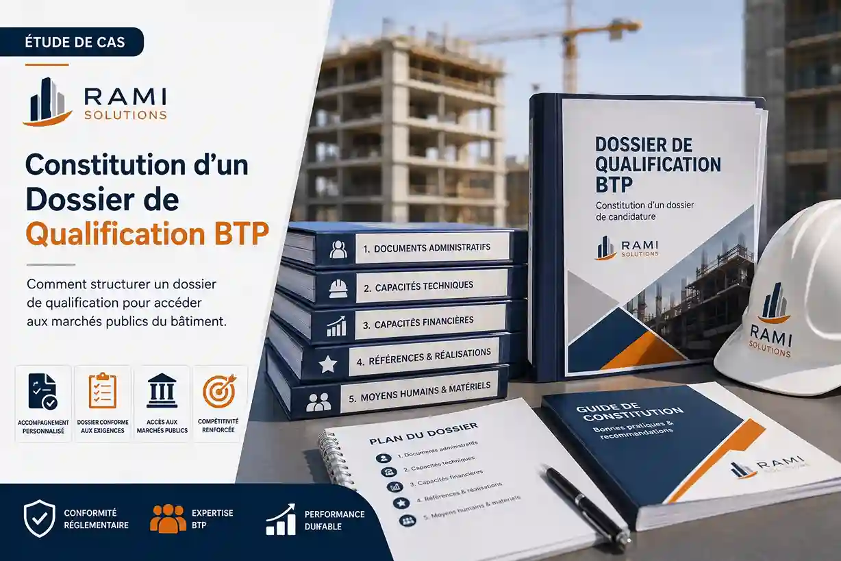 Constitution d'un dossier de qualification BTP Maroc - étude de cas RAMI SOLUTIONS par Agilion Quality