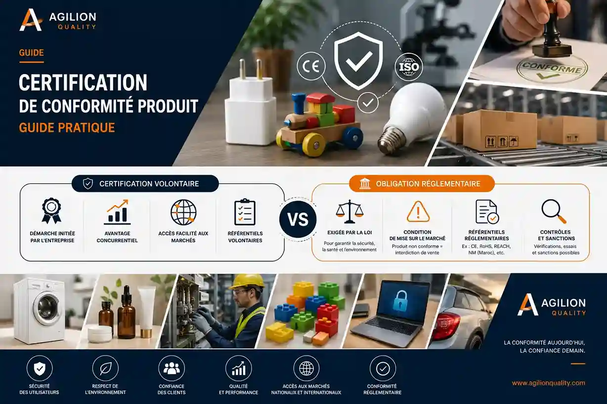 Certification conformité produit - guide pratique par Agilion Quality