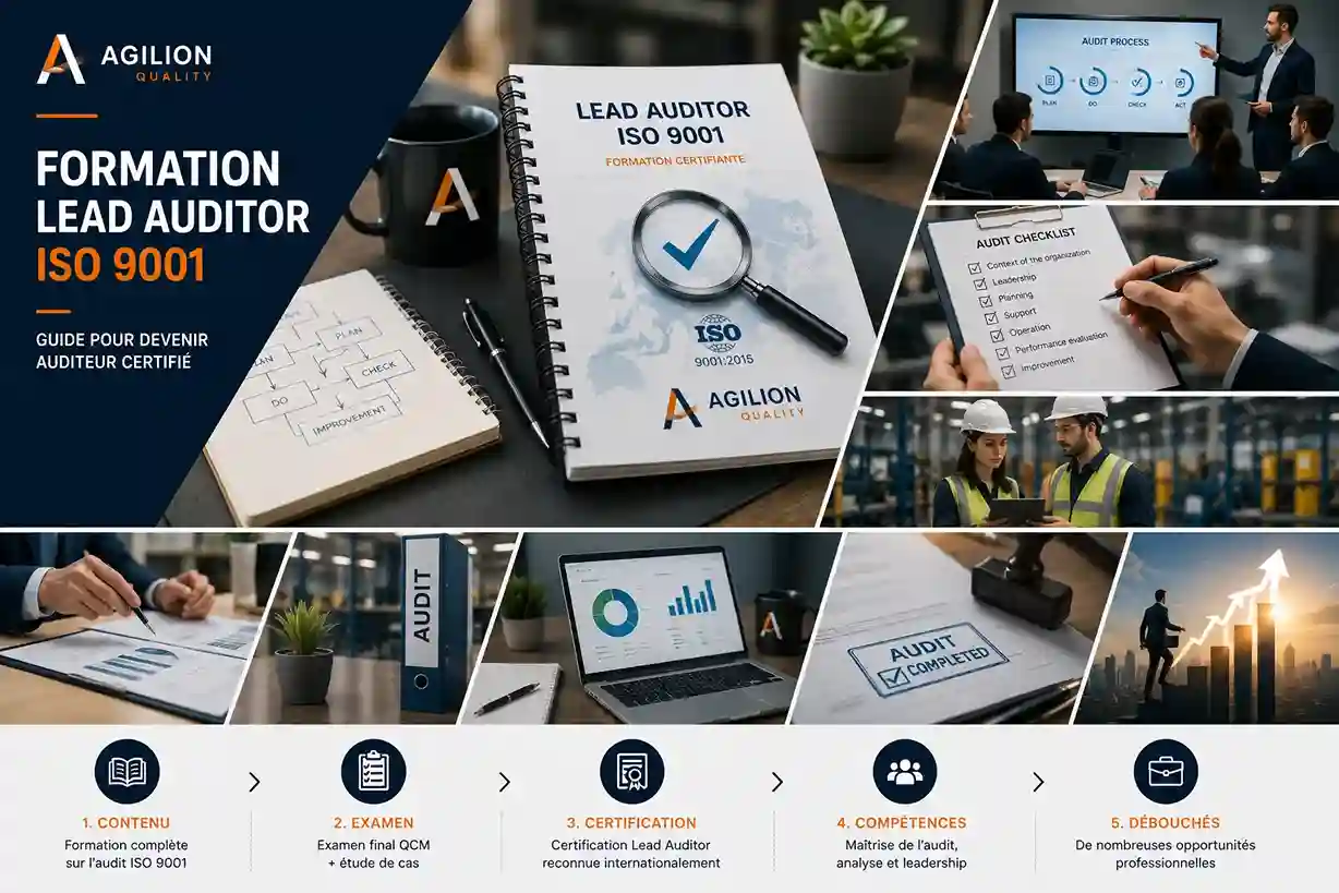 Formation Lead Auditor ISO 9001 - guide par Agilion Quality