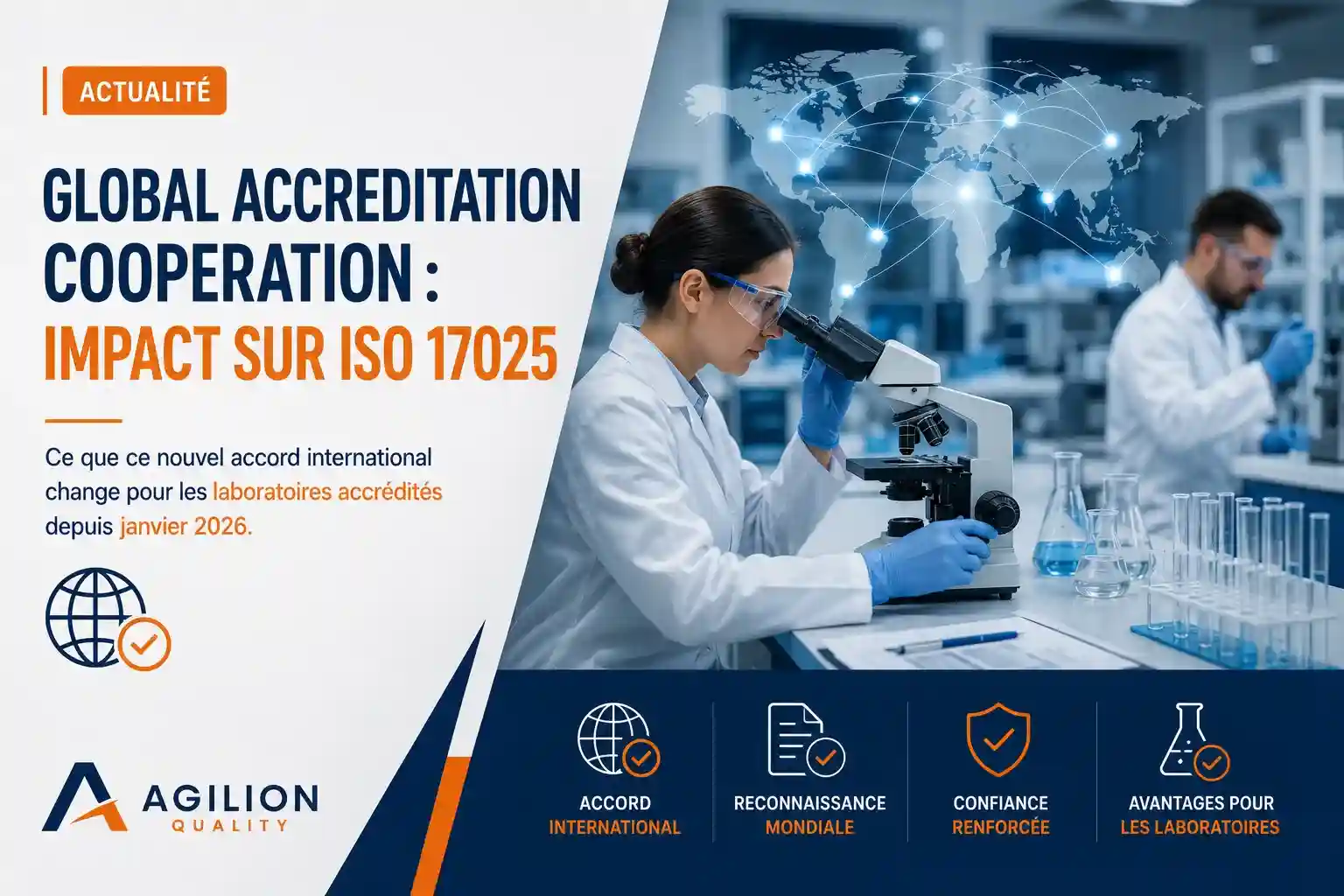 ISO 17025 Maroc - actualité Global Accreditation Cooperation laboratoires accrédités par Agilion Quality