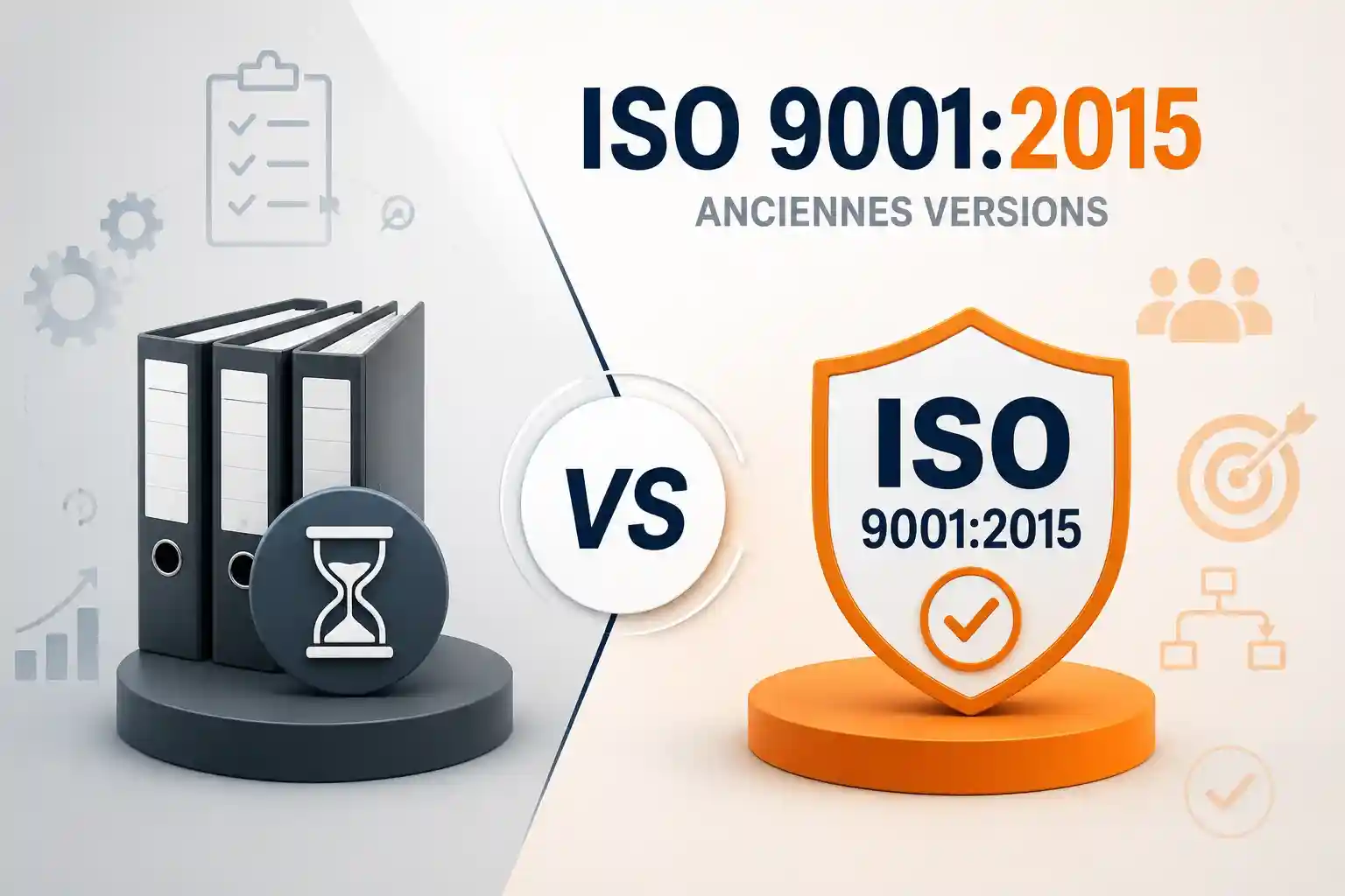 ISO 9001:2015 vs anciennes versions - comparatif évolution norme qualité par Agilion Quality