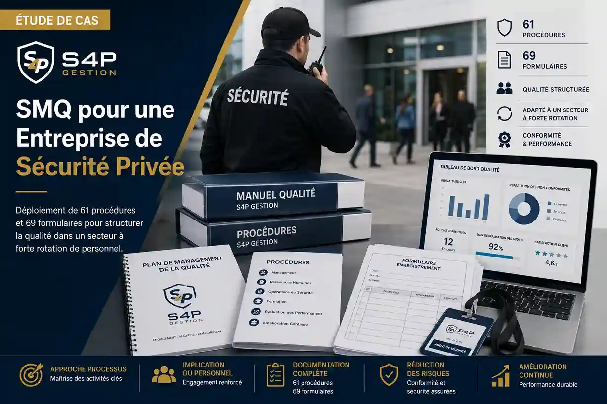 ISO 9001 sécurité privée - étude de cas S4P Gestion par Agilion Quality