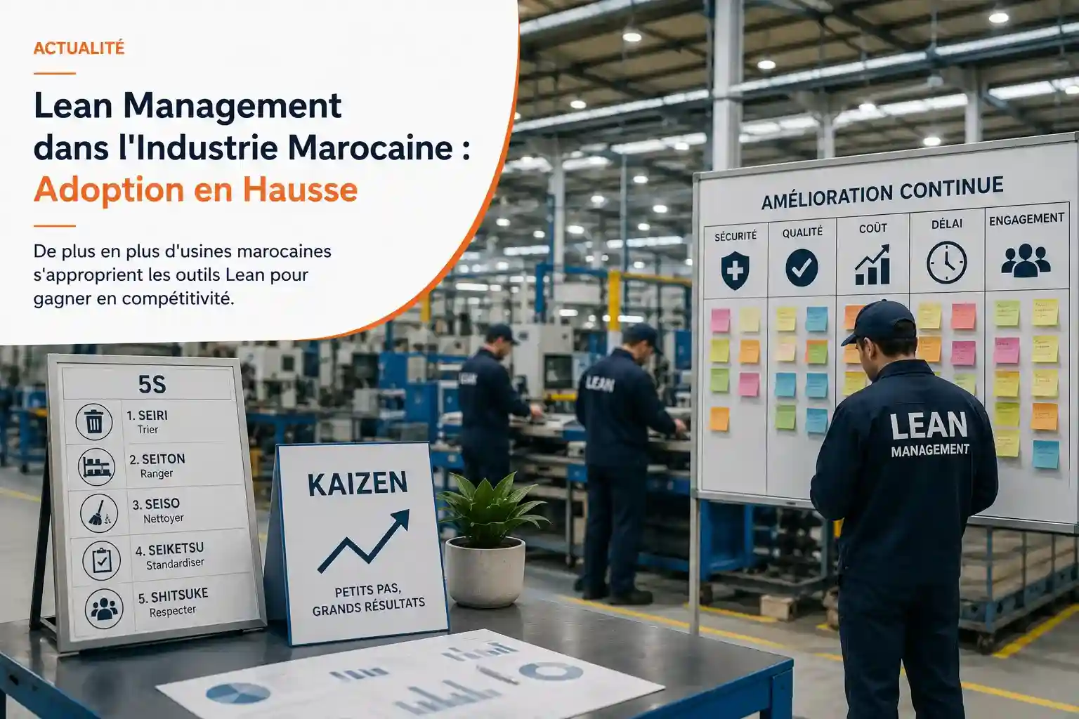Lean Management industrie marocaine - actualité adoption en hausse par Agilion Quality