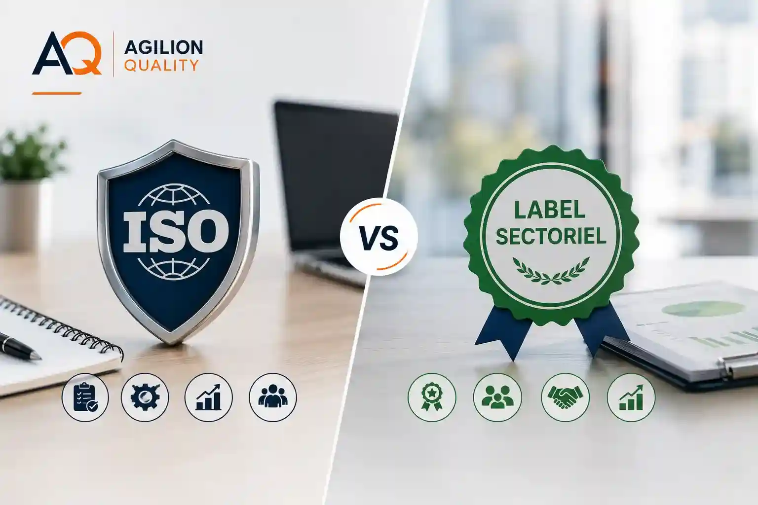 Norme ISO vs Label Sectoriel - Comparatif | Agilion Quality Norme ISO vs label sectoriel : reconnaissance internationale ou spécificité de marché