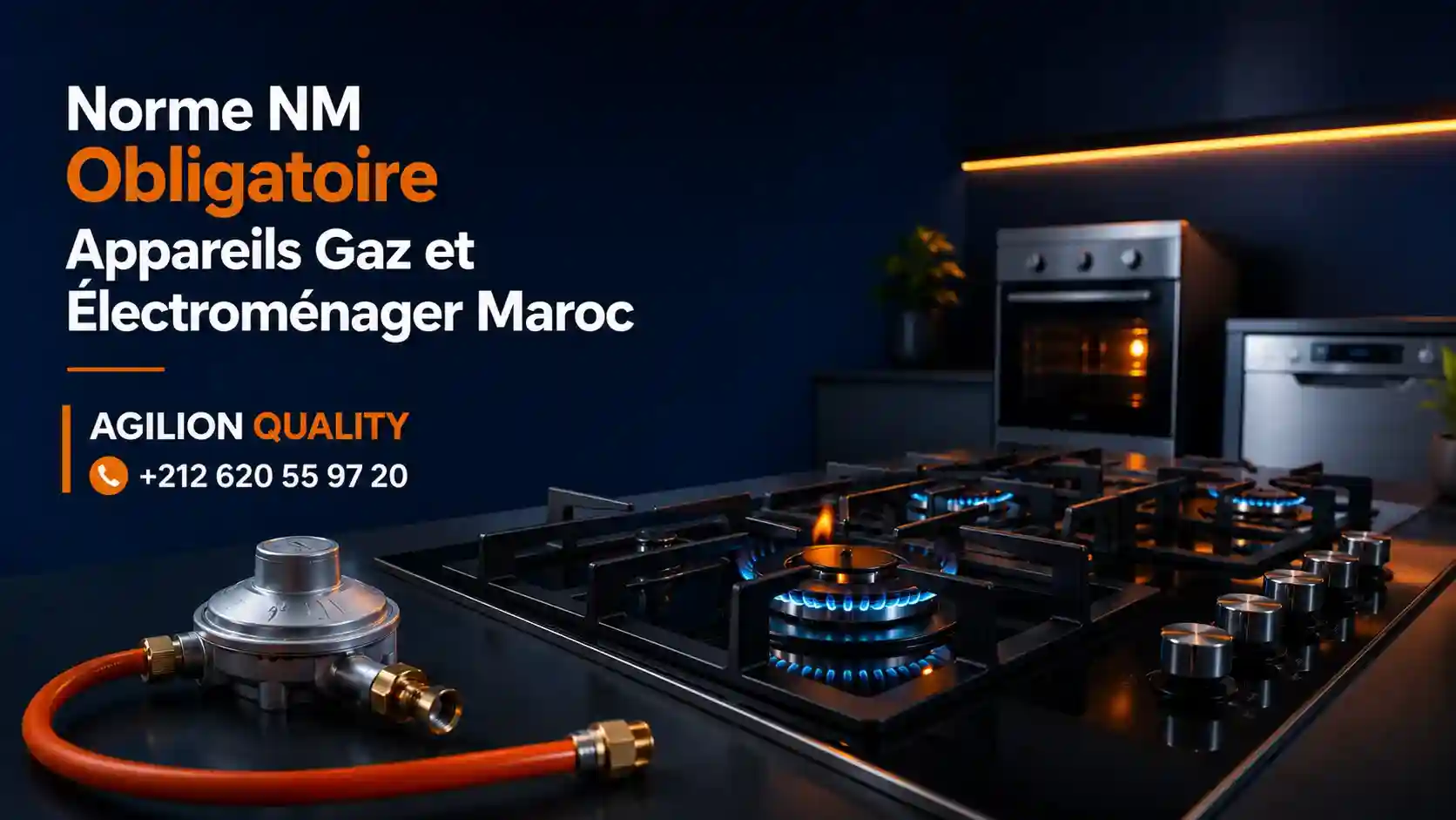 Norme NM obligatoire appareils à gaz et électroménager Maroc 2026 - cuisson, détendeurs GPL, réfrigération IMANOR