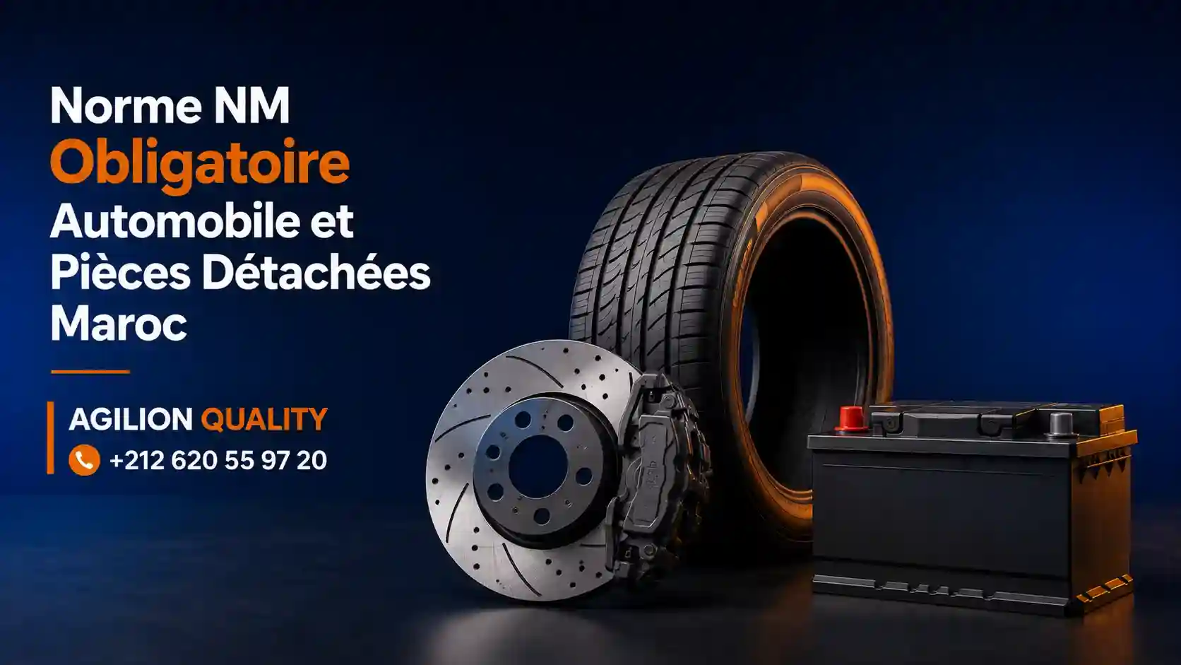 Norme NM obligatoire automobile et pièces détachées Maroc 2026 - pneumatiques, freinage, batteries IMANOR