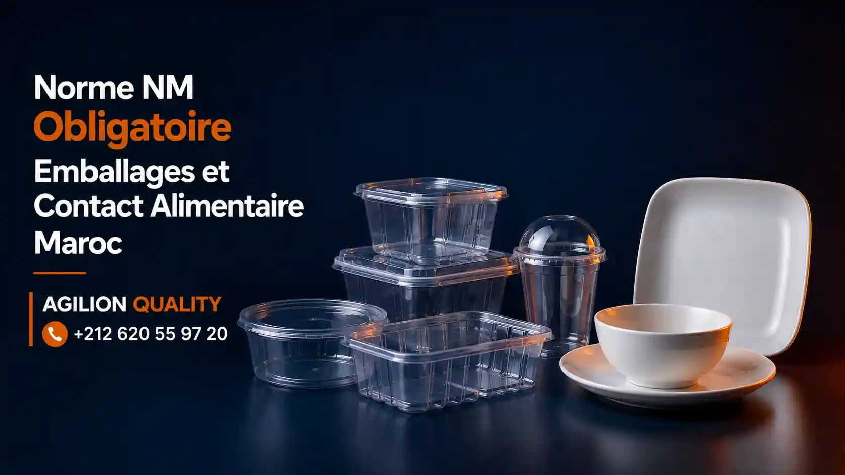 Norme NM obligatoire emballages et contact alimentaire Maroc 2026 - sacs, emballages plastiques, vaisselle IMANOR