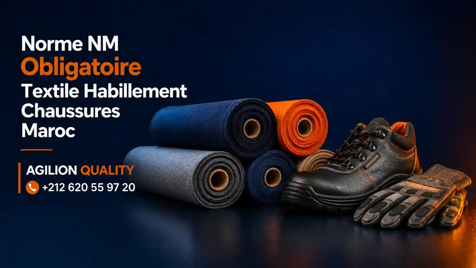 Norme NM obligatoire textile habillement et chaussures Maroc 2026 - vêtements, chaussures de sécurité, gants IMANOR