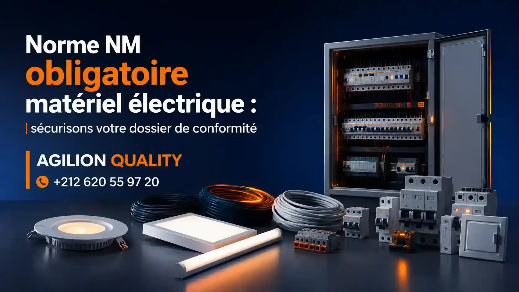 Norme NM obligatoire matériel électrique et électroménager Maroc 2026 - câbles, appareillage, luminaires IMANOR