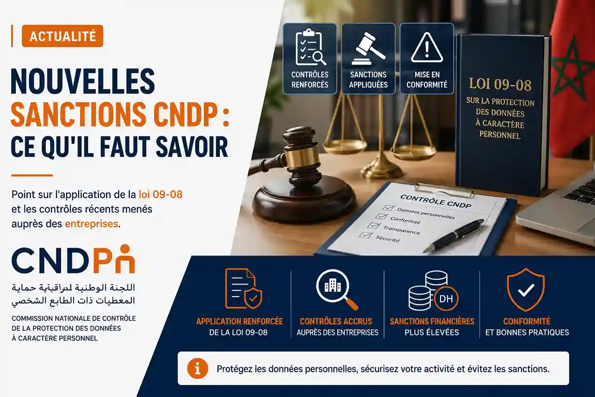 Autorisation CNDP Maroc - actualité loi 09-08 contrôles entreprises par Agilion Quality