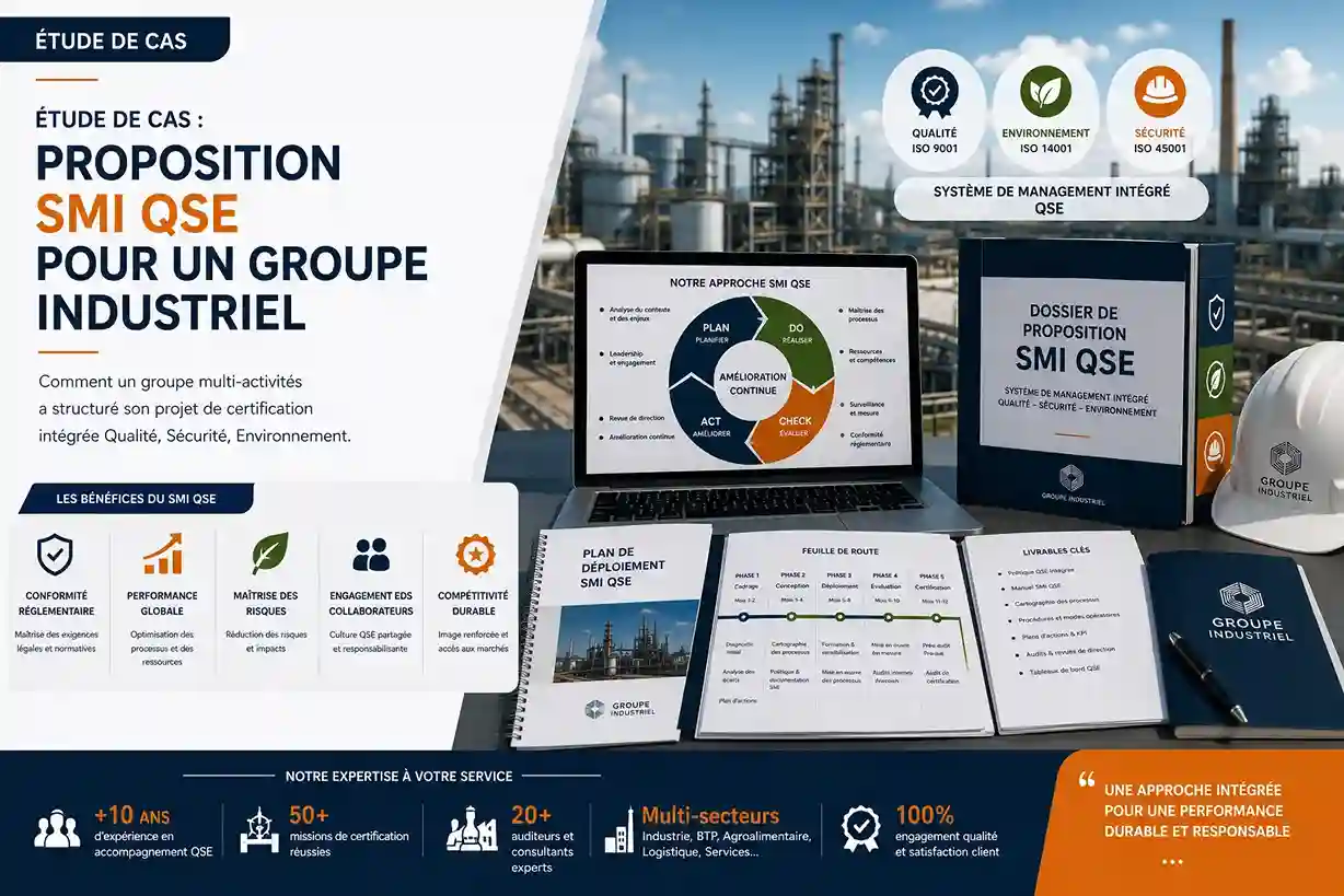 SMI QSE groupe industriel - étude de cas proposition par Agilion Quality