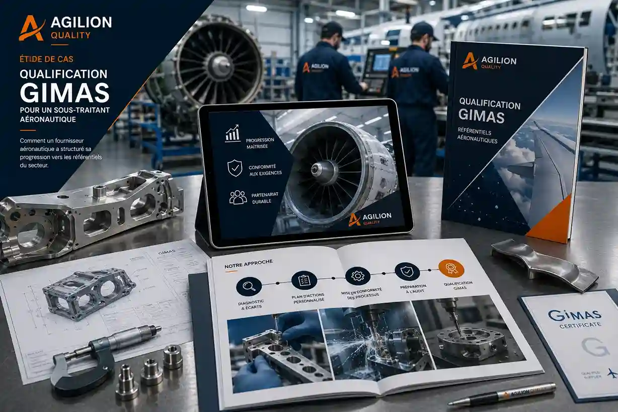Qualification GIMAS sous-traitant aéronautique - étude de cas par Agilion Quality