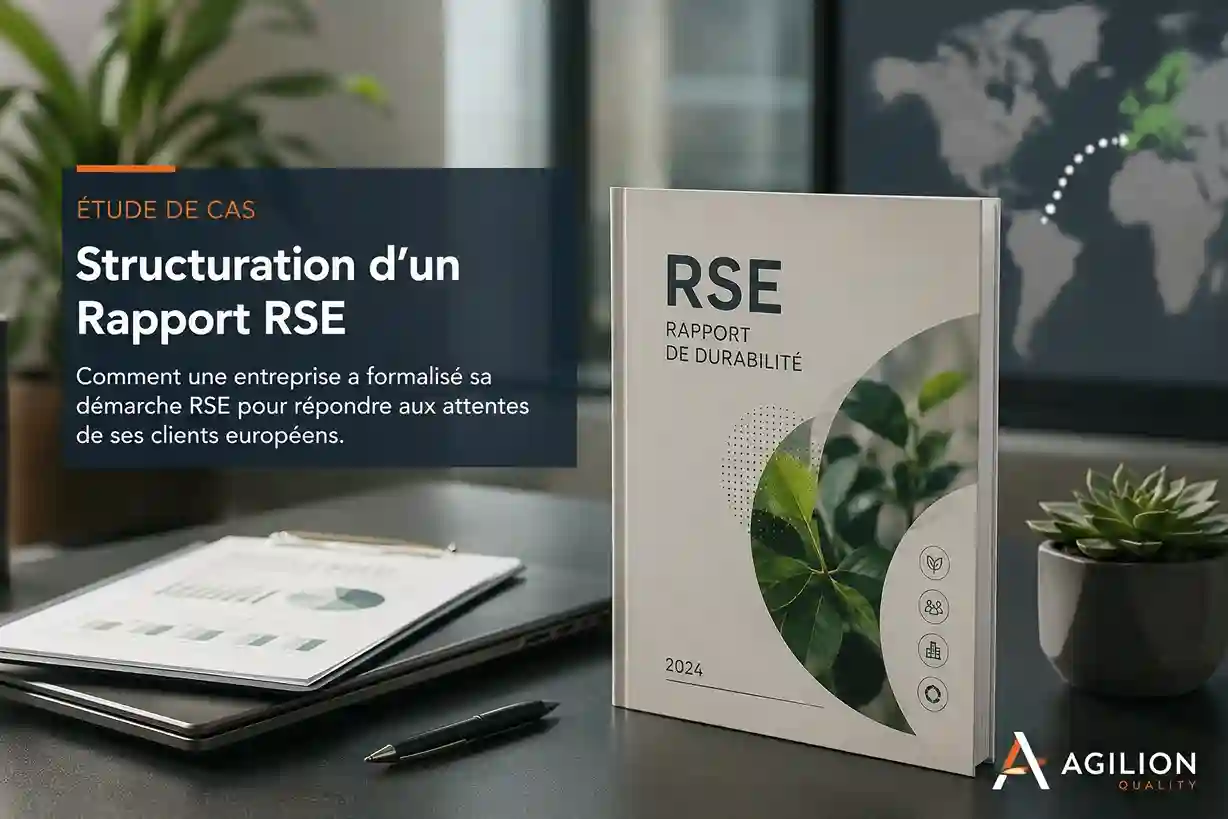 Rapport RSE entreprise exportatrice - étude de cas par Agilion Quality