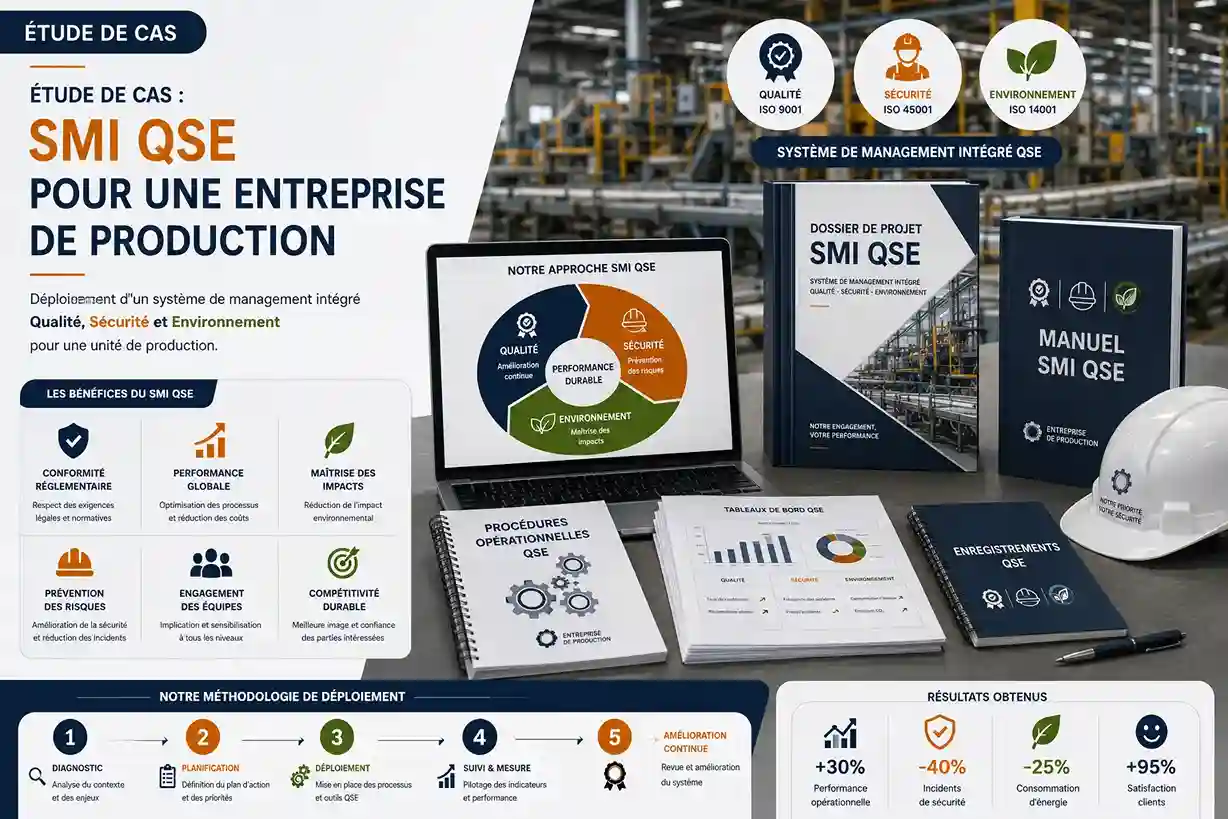 SMI QSE production - étude de cas unité industrielle par Agilion Quality