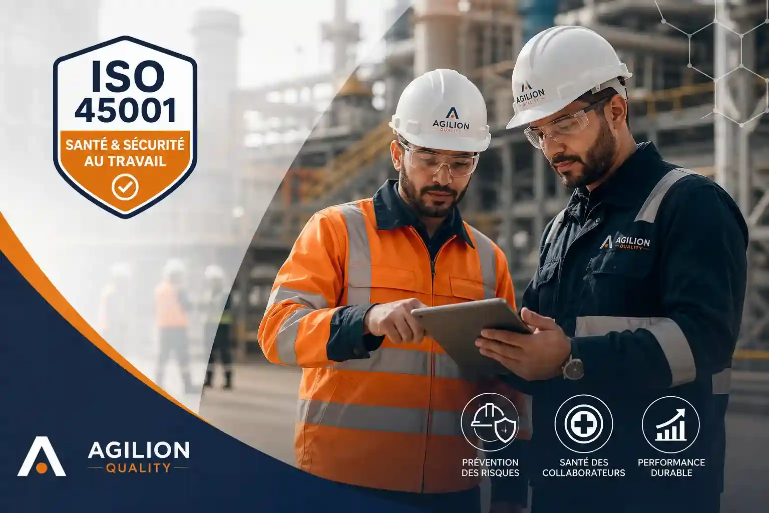 Certification ISO 45001 Maroc — inspection de sécurité et prévention des risques professionnels sur site par Agilion Quality