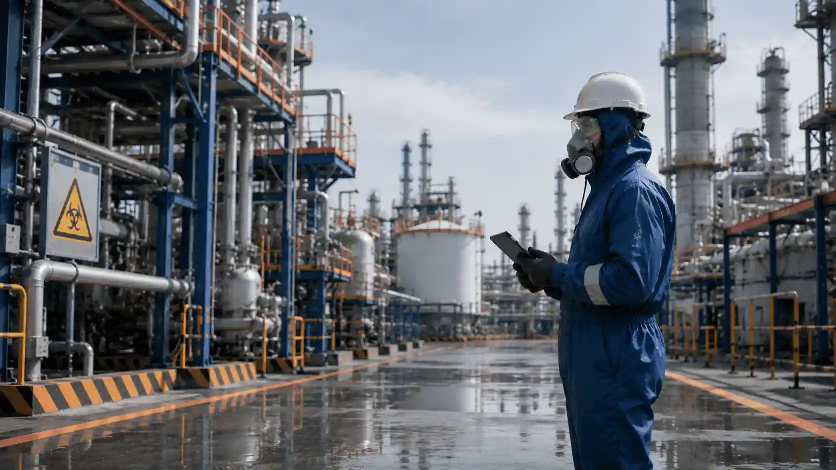 Checklist certification ISO 45001 pétrole gaz chimie - inspection sécurité installation