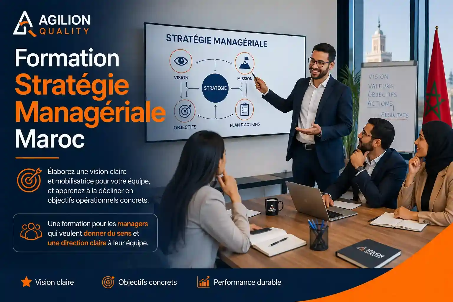 Formation Stratégie Managériale Maroc - construire une vision claire et mobilisatrice