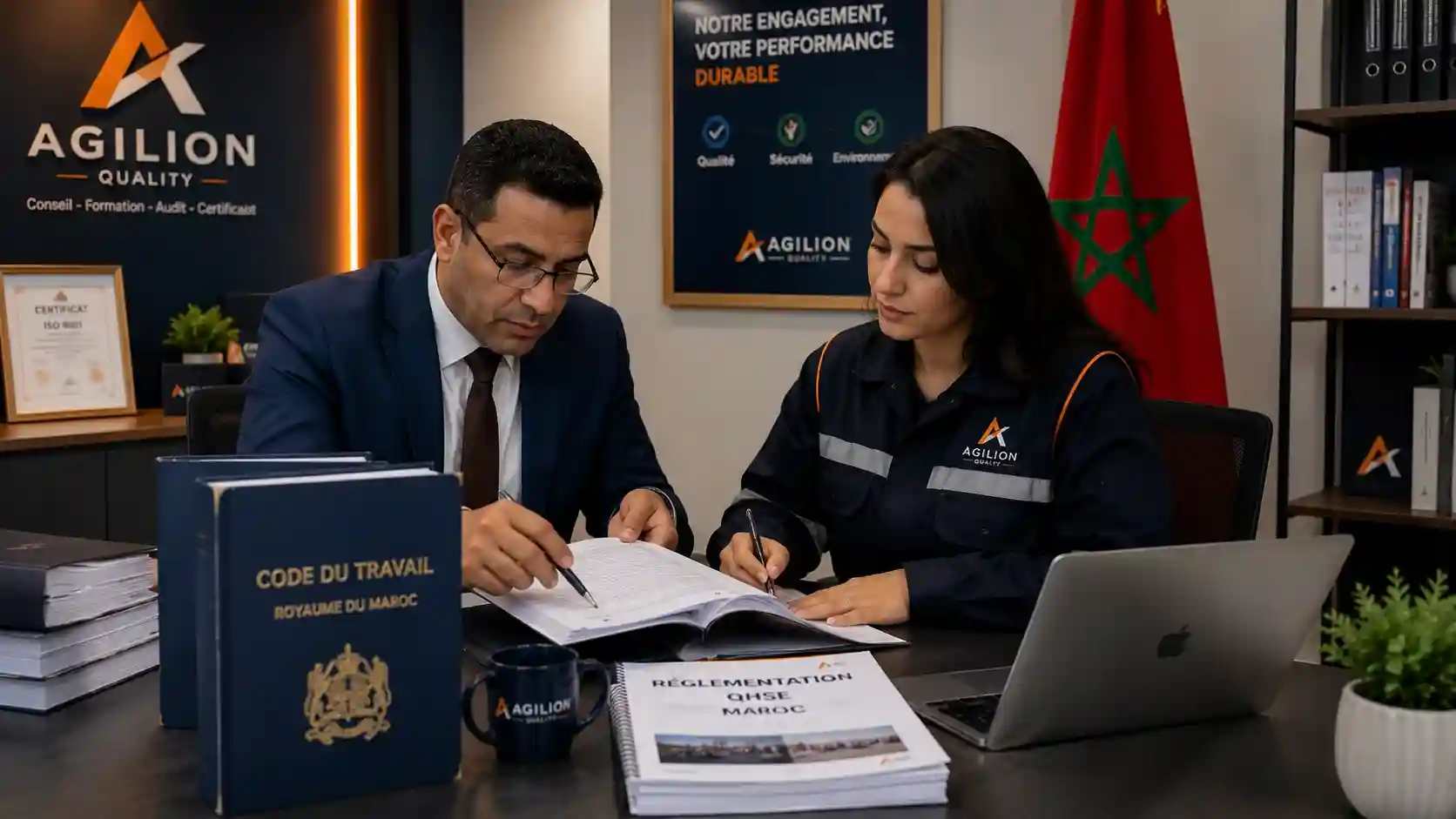 Formation Réglementation QHSE Maroc - Code du Travail et législation environnementale