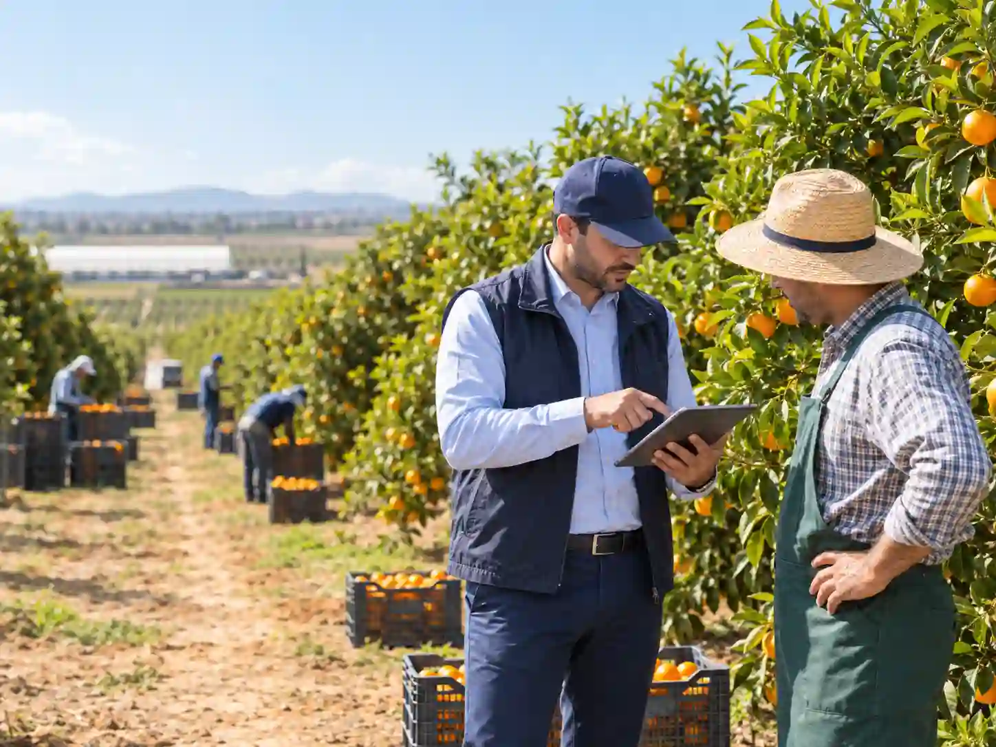 Cabinet de certification GLOBALG.A.P. Maroc Agilion Quality accompagnant une exploitation agricole